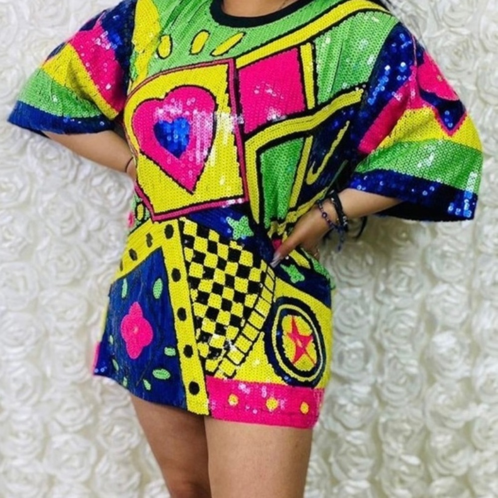 Printed Multicolored Dress